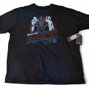 Denver Broncos/ Star Wars Black Graphic Short Sleeve Tee